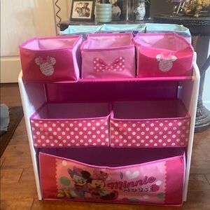 Abercrombie Kids Pink and White Storage Organizer